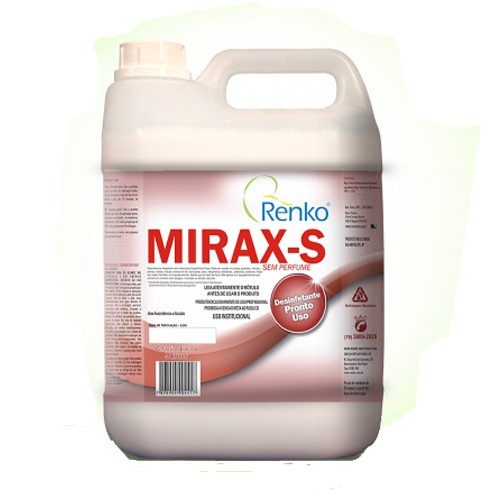 Mirax-S Desinfetante Hospitalar para Superfícies Fixas Alta Diluição - Renko