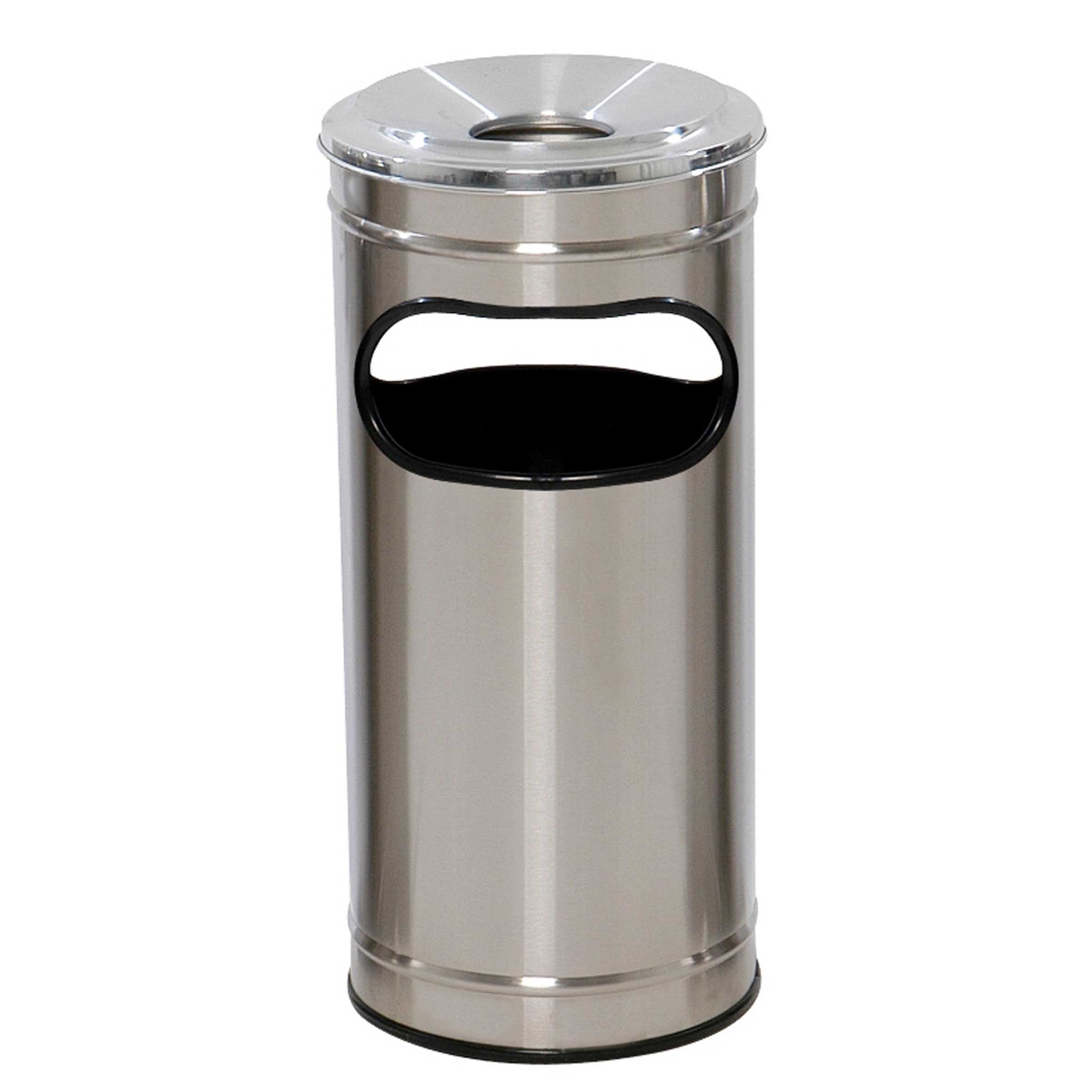 Cinzeiro Lixeira em Aço Inox Escovado - JSN