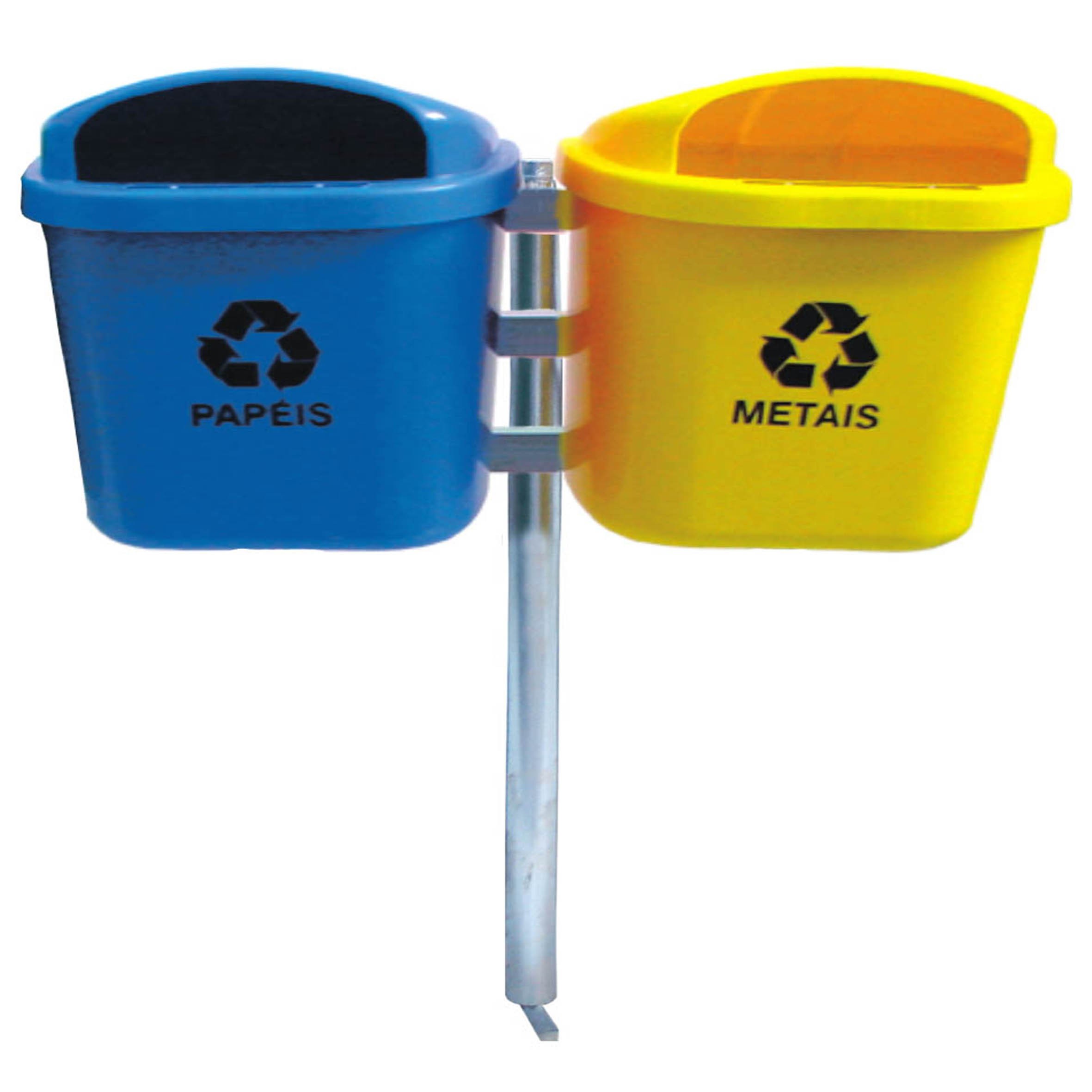 Conjunto para Coleta Seletiva com 2 Cestos de 40 litros - JSN