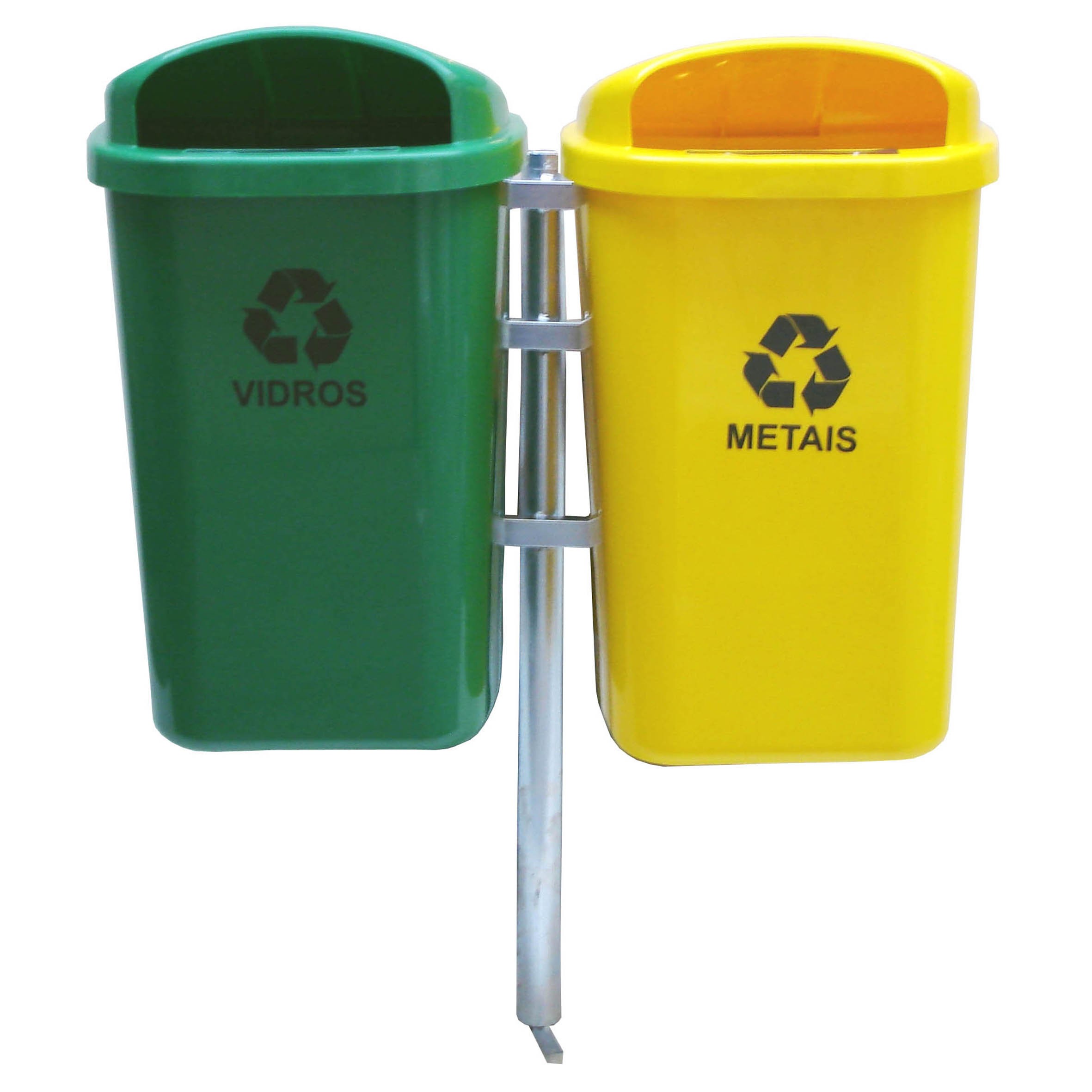 Conjunto para Coleta Seletiva com 2 cestos de 50 litros - JSN