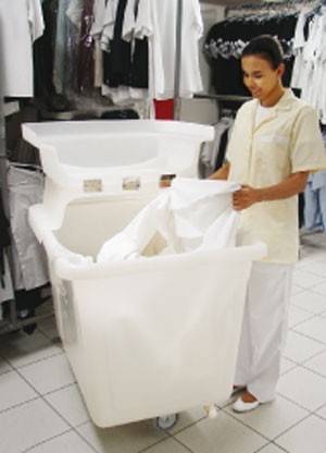 Carro Cuba 400 litros com Tampa - Bralimpia