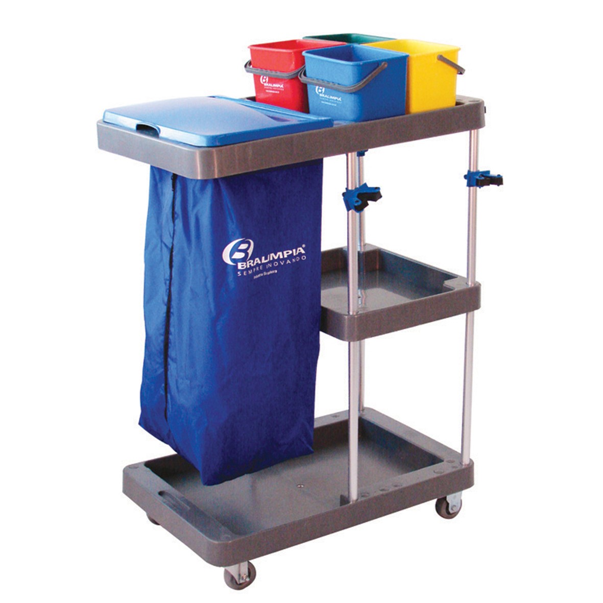 Carro Funcional Tubular Master_Compaq - Bralimpia