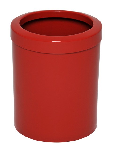 Cb38 - Cb38a - Lixeira com Aro em Plástico - Vermelho