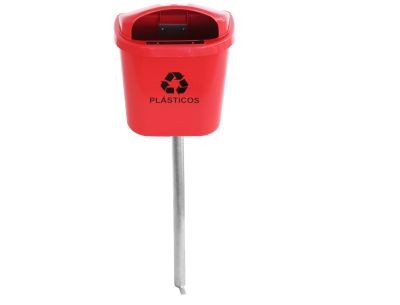 Cesto para Coleta Seletiva com Poste  - JSN