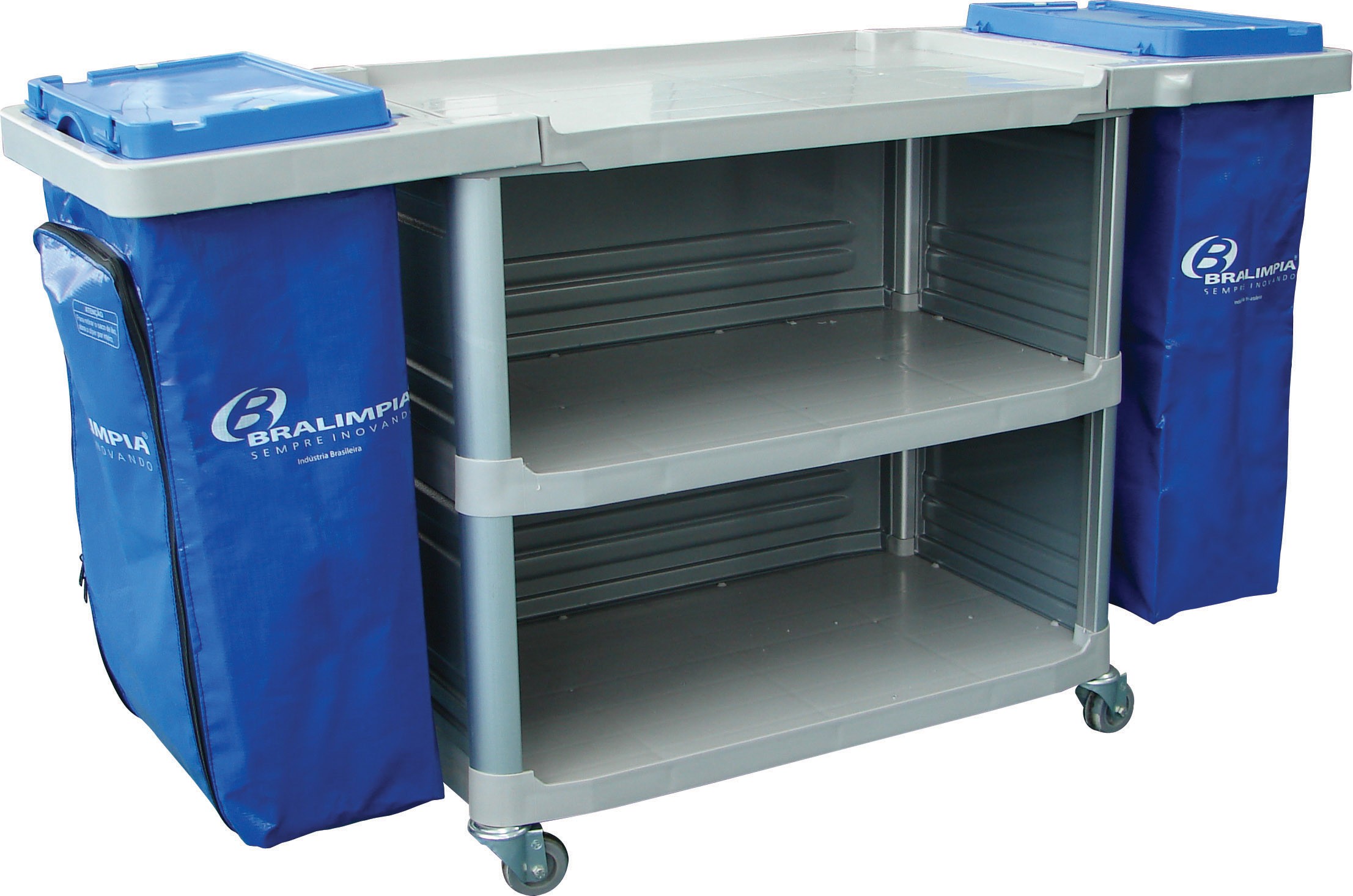 Carro Extra II Bolsa Fechamento Lateral - Bralimpia