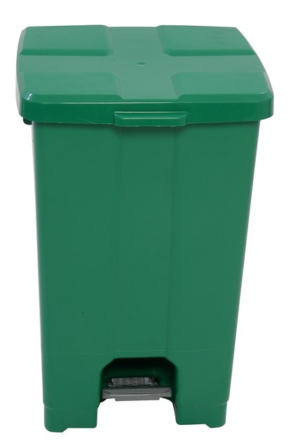 Cesto Quadrado com Pedal 60L - Verde