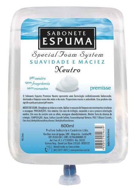Sabonete Espuma Anti-Séptico Neutro - Premisse
