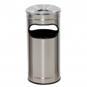 Cinzeiro Lixeira em Aço Inox Escovado - JSN