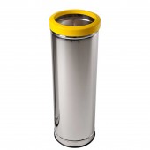 Lixeira Inox com Aro Plástico -JSN
