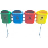 Conjunto para Coleta Seletiva com 04 Cestos - JSN