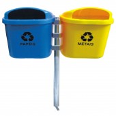 Conjunto para Coleta Seletiva com 2 Cestos de 40 litros - JSN