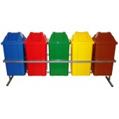 Conjunto para Coleta com 5 Cestos Quadrados de 60 litros - JSN