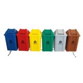 Conjunto para Coleta com 6 Cestos Quadrados de 100 litros - JSN