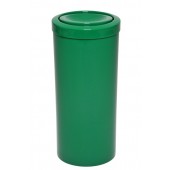 Lixeira com Tampa Meia Esfera em Plástico - Verde