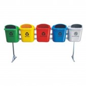 Conjunto para Coleta Seletiva com 5 Cestos de 40 litros - JSN