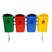 Conjunto para Coleta Seletiva com 4 Cestos - JSN