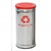 Lixeira em Inox com Tampa Meia Esfera Pintada - JSN