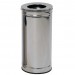Lixeira em Aço Inox com Aro Inox - JSN