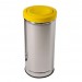 Lixeira Inox com Tampa Meia Esfera Plástica - JSN