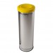 Lixeira Inox com Tampa Meia Esfera Plástica - JSN