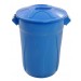 Cesto Plástico 100 Litros com Tampa - Azul
