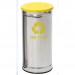 Lixeira em Inox com Tampa Meia Esfera Pintada - JSN