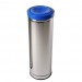 Lixeira Inox com Tampa Meia Esfera Plástica - JSN