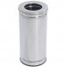 Lixeira em Aço Inox com Aro Inox - JSN