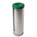 Lixeira Inox com Tampa Meia Esfera Plástica - JSN