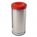 Lixeira Inox com Tampa Meia Esfera Plástica - JSN