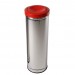 Lixeira Inox com Tampa Meia Esfera Plástica - JSN