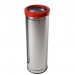 Lixeira Inox com Aro Plástico -JSN