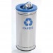 Lixeira em Inox com Tampa Meia Esfera Pintada - JSN