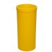 Lixeira com Tampa Meia Esfera em Plástico - Amarelo