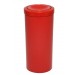  Lixeira com Tampa Meia Esfera em Plástico - Vermelho