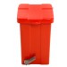 Cesto Quadrado com Pedal 25L - Vermelho