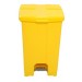 Cesto Quadrado com Pedal 60L - Amerelo