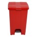 Cesto Quadrado com Pedal 60L - Vermelho