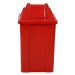 Cesto Quadrado com Tampa Vai-Vem 60 Litros - Vermelho