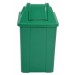Cesto Quadrado com Tampa Vai-Vem 60 Litros - Verde